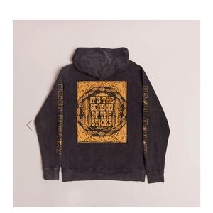 Noah Kahan Stick Season Hoodie (Small, Vintage Black)